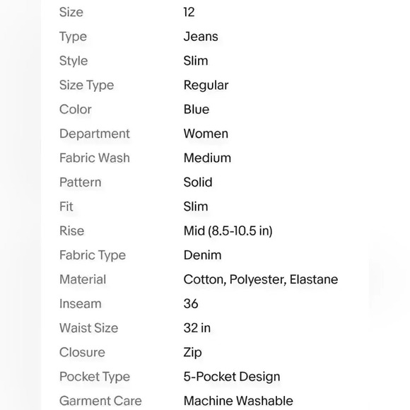 NEW NWT Heritage Denim Premium Slim Leg Jeans Surf Wash $125 - Picture 9 of 9